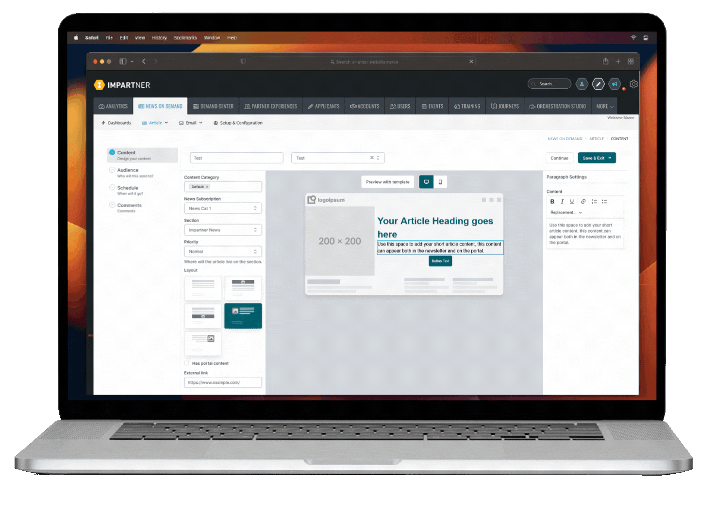 News on Demand Capabilities