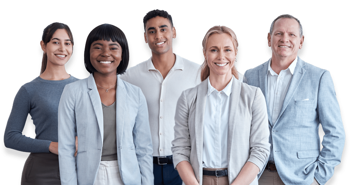 happy professional people